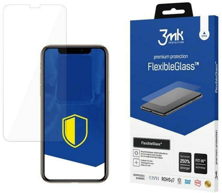 Szkło hybrydowe 3MK FlexibleGlass do Apple iPhone Xs (5903108037396) - obraz 1