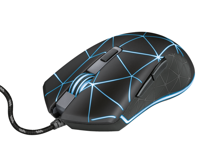 Миша Trust GXT 133 Locx Illuminated Gaming, Black, USB, оптична, 800/1200/2400/4000 dpi, 6 чутливих кнопок, LED підсвічування верхньої кришки з 4 режимами пульсуючого світла, 1.8 м (22988) - Фото 3 Миша Trust GXT 133 Locx Illuminated Gaming, Black, USB, оптична, 800/1200/2400/4000 dpi, 6 чутливих кнопок, LED підсвічування верхньої кришки з 4 режимами пульсуючого світла, 1.8 м (22988) - зображення 3