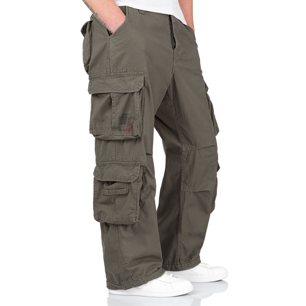 Брюки Surplus Raw Vintage SURPLUS AIRBORNE VINTAGE TROUSERS Olive 2XL (05-3598-01) - изображение 2