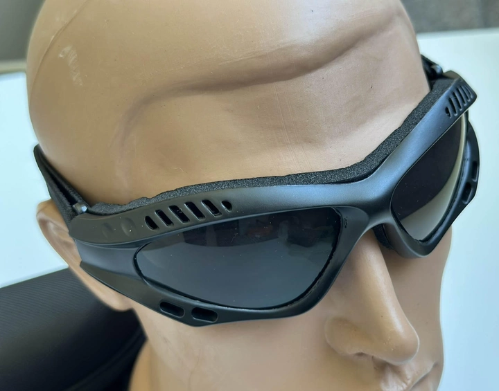 Тактическая маска - очки Tactic баллистическая маска revision защитные очки со сменными линзами Черный (tac-mask-black) - изображение 2