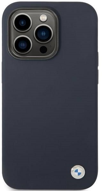 Etui plecki BMW Metal do Apple iPhone 14 Pro Max Navy (3666339090494) - obraz 1