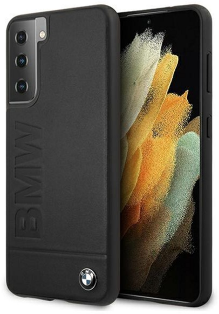 Etui plecki BMW Signature Imprint do Samsung Galaxy S21 Plus Black (3700740497272) - obraz 1