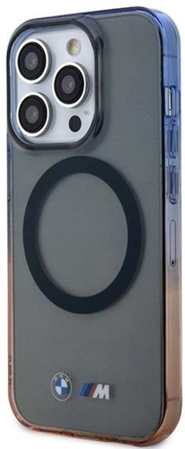 Etui plecki BMW MagSafe Gradient Bumper do Apple iPhone 14 Pro Max Grey (3666339122133) - obraz 1