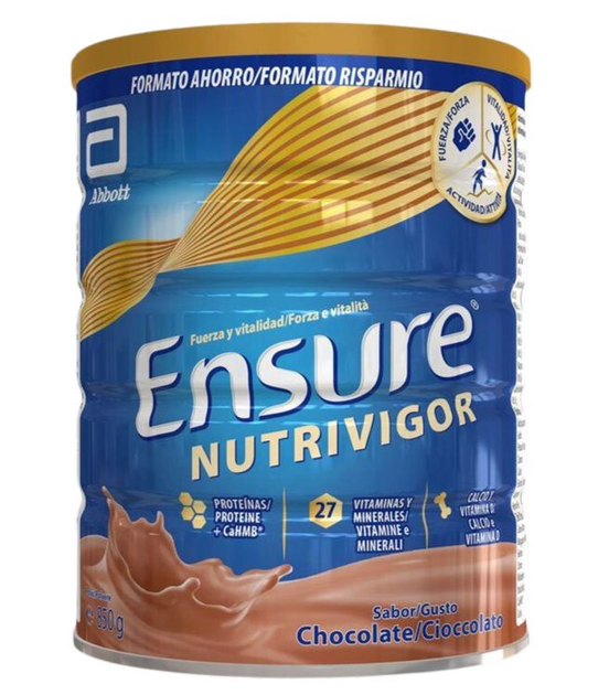 Multiwitaminowy suplement diety Ensure Abbott Nutrivigor Sabor Chocolate 850 g (8427030005614) - obraz 1