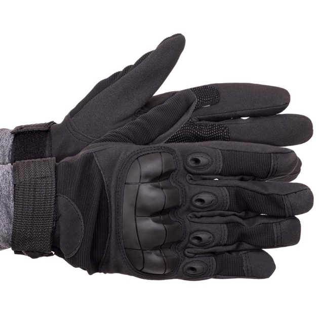Тактичні рукавиці T-Gloves розмір L чорні - зображення 1