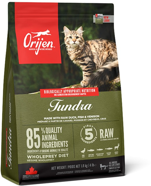 Sucha karma dla kotów wszystkich ras i w każdym wieku Orijen Tundra Cat 1.8 kg (0064992283186) - obraz 3