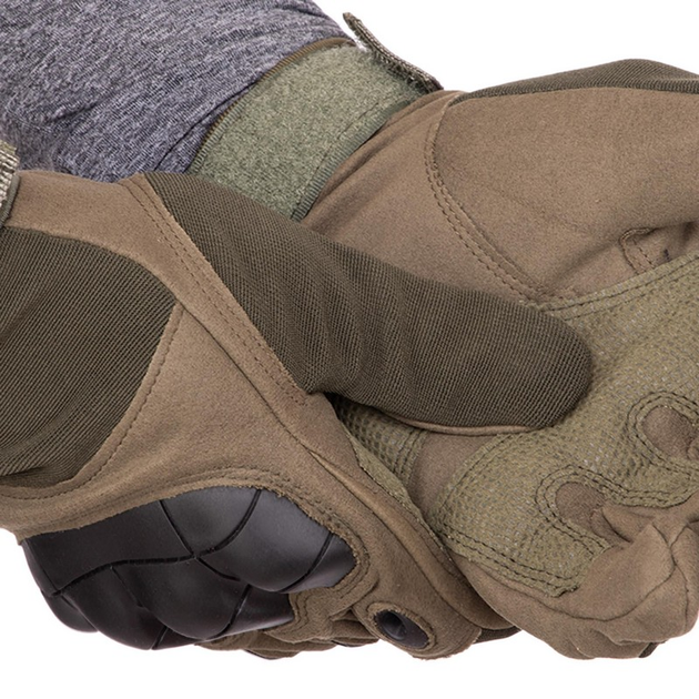 Тактичні рукавиці T-Gloves розмір XL олива - зображення 2