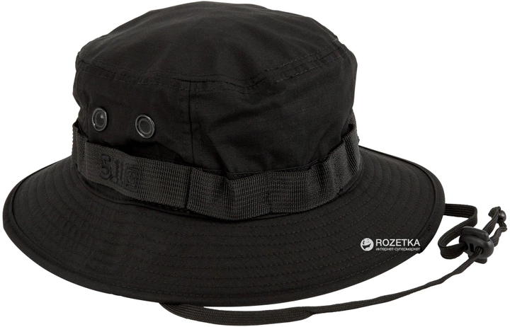 Панамка тактическая 5.11 Tactical Boonie Hat 89422 L/XL Black (2000980419524) - изображение 2