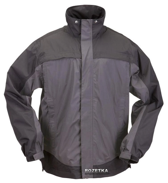 Куртка тактическая для штормовой погоды 5.11 Tactical TacDry Rain Shell 48098 XS Charcoal (2211908043015) - изображение 1
