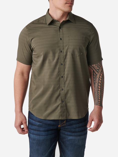 Рубашка тактическая 5.11 Tactical Aerial Short Sleeve Shirt 71378-186 2XL Ranger Green (2000980528370) - изображение 1