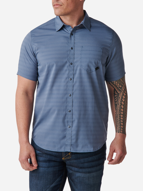 Сорочка тактична 5.11 Tactical Aerial Short Sleeve Shirt 71378-681 2XL Grey Blue (2000980528431) - зображення 1