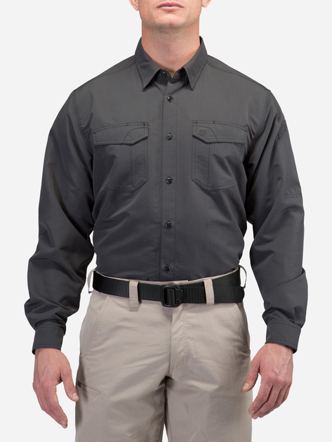 Рубашка тактическая 5.11 Tactical Fast-Tac Long Sleeve Shirt 72479-018 2XL Charcoal (2000980528493) - изображение 1