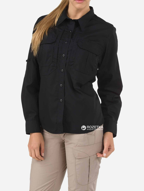 Сорочка тактична 5.11 Tactical Women's TaclitePro Long Sleeve Shirt 62070 L Black (2000980423606) - зображення 1
