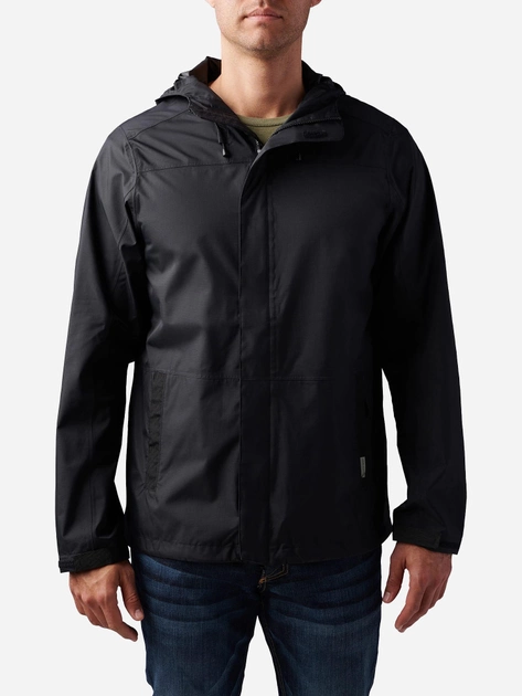 Тактична куртка 5.11 Tactical Exos Rain Shell 48370-019 XL Black (2000980539154) - зображення 1