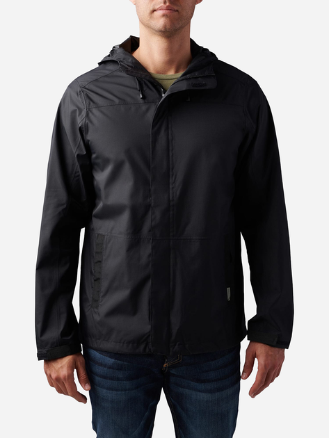 Тактична куртка 5.11 Tactical Exos Rain Shell 48370-019 XS Black (2000980543311) - зображення 1