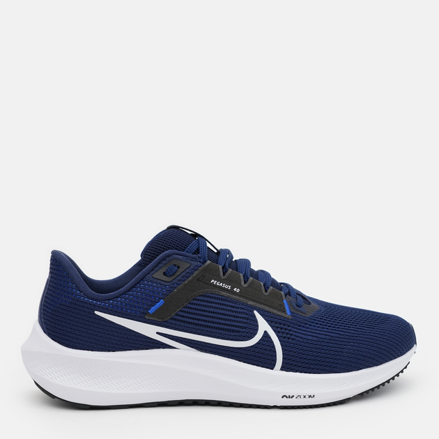 Акція на Чоловічі кросівки для бігу Nike Air Zoom Pegasus 40 DV3853-400 43 (9.5US) 27.5 см Midnight Navy/Pure Platinum-Black від Rozetka