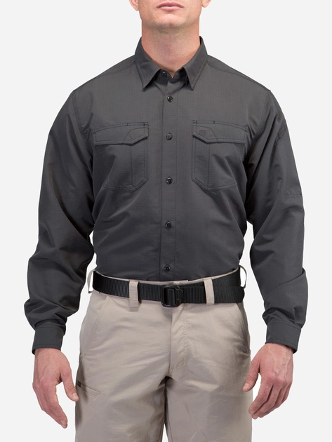 Тактична сорочка 5.11 Tactical Fast-Tac Long Sleeve Shirt 72479-018 3XL Charcoal (2000980594887) - зображення 1
