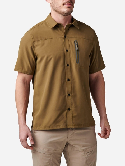 Тактическая рубашка 5.11 Tactical Marksman Utility Short Sleeve Shirt 71215-206 XL Field green (2000980565177) - изображение 1