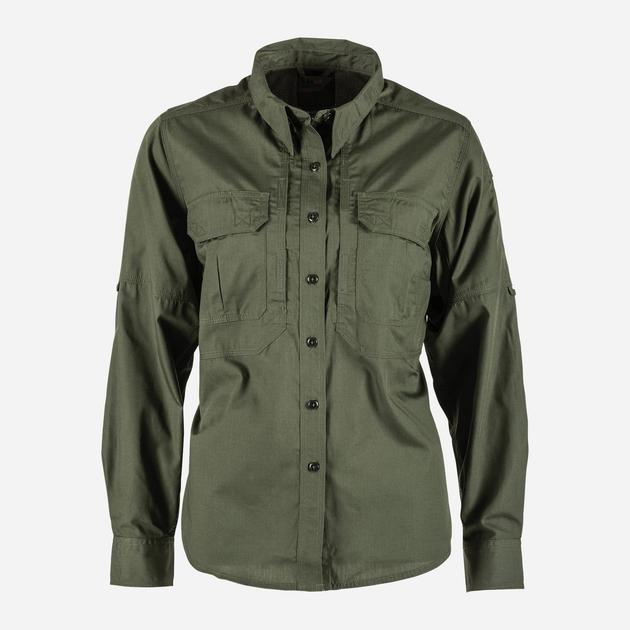 Тактическая рубашка 5.11 Tactical Women’S Taclite Pro Long Sleeve Shirt 62070-190 XS Tdu Green (2000980478439) - изображение 1