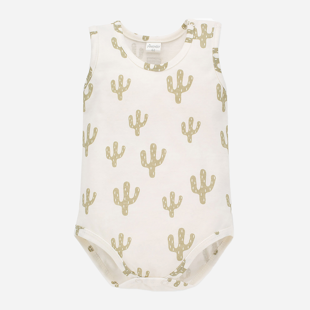 Дитяче боді для хлопчика Pinokio Free Soul Sleeveless Bodysuit 92 см Ecru-Print (5901033285035) - зображення 1