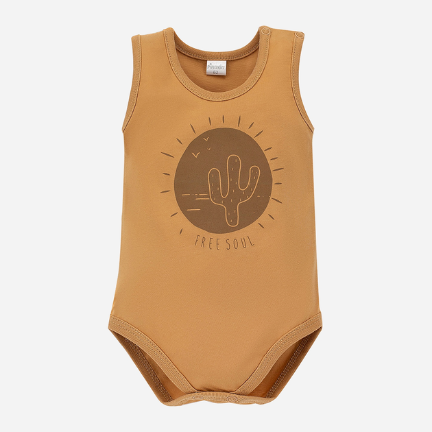Body dla dziecka Pinokio Free Soul Sleeveless Bodysuit 80 cm Yellow (5901033285073) - obraz 1