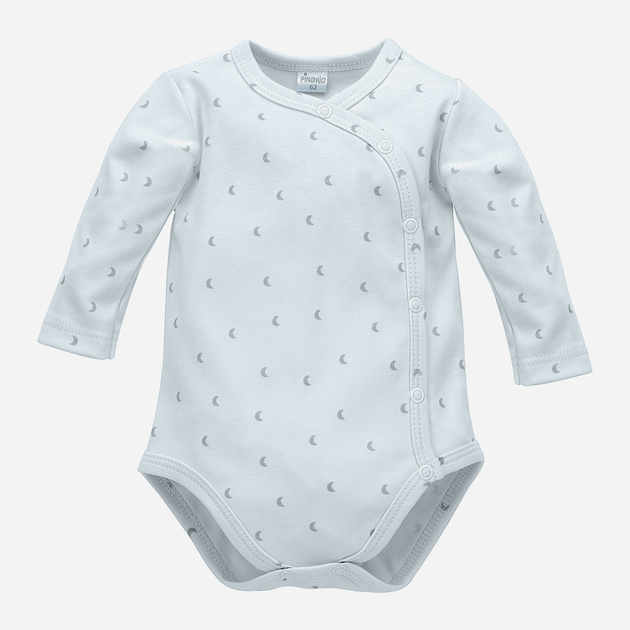 Body dla dzieci Pinokio Hello Buttoned Longsleeve Bodysuit 56 cm Blue (5901033291142) - obraz 1