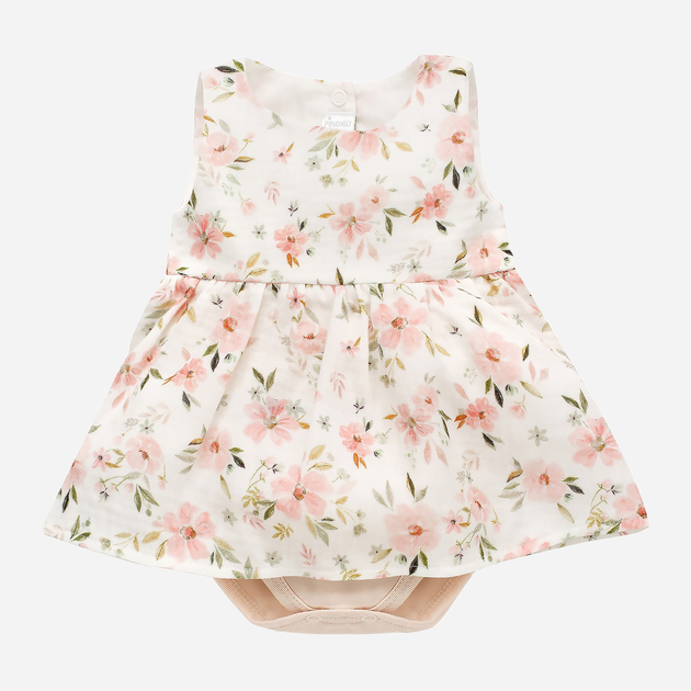 Body-sukienka Pinokio Summer Garden Dress Bodysuit Sleeveless 56 cm Ecru (5901033302084) - obraz 1