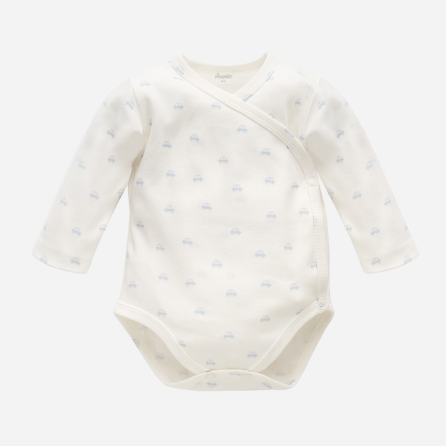 Body dla dzieci Pinokio Lovely Day Babyblue Wrapped Body LS 62 cm Ecru (5901033311307) - obraz 1