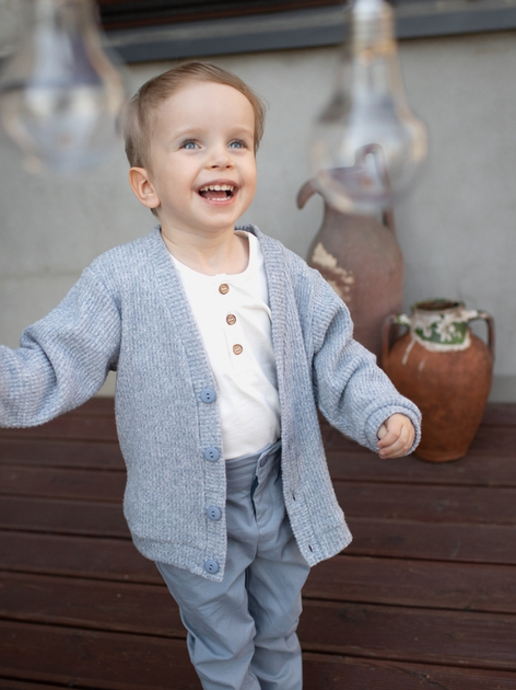 Дитяча кофта для хлопчика Pinokio Charlie 80 см Блакитний (5901033293252) - зображення 2