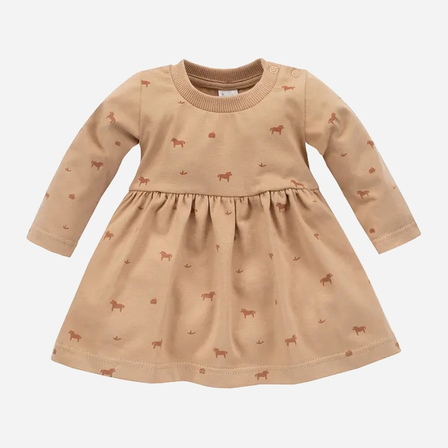Сукня дитяча Pinokio Wooden Pony Dress 62 см Brown Pattern (5901033282720) - зображення 1