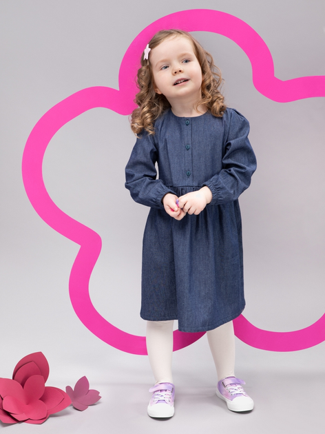 Дитяча сукня для дівчинки Pinokio Romantic Longsleeve Dress 86 см Синя (5901033289194) - зображення 2