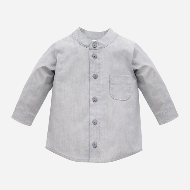 Дитяча сорочка для хлопчика Pinokio Charlie Shirt 122-124 см Сіра (5901033293450) - зображення 1