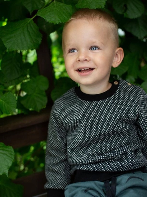Дитячий светр для хлопчика Pinokio Le Tigre Sweater 68-74 см Black (5901033279867) - зображення 2