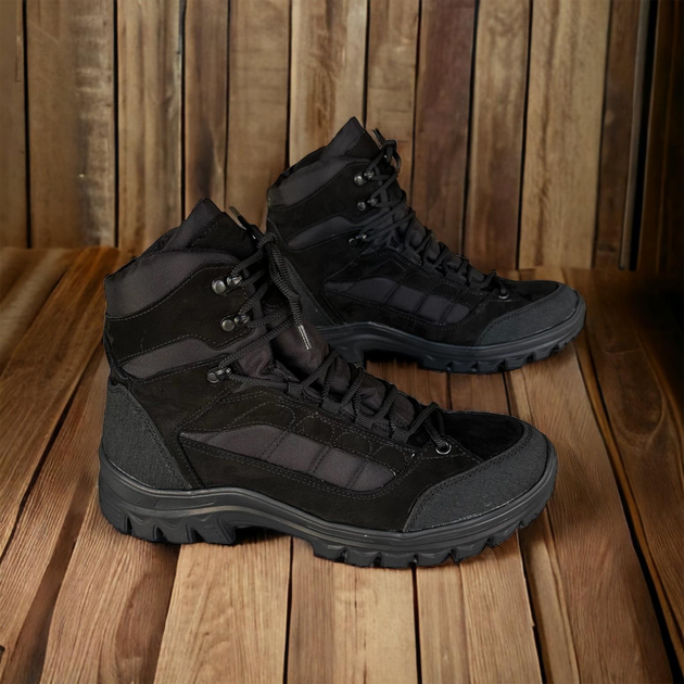 Зимние тактические ботинки на мембране Slim Tex черные Win War s09 45 (30см) - изображение 1