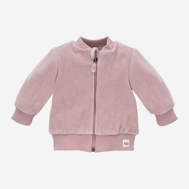 Bluza dla dziewczynki rozpinana bez kaptura Pinokio Hello Zipped Sweatshirt 62 cm Różowa (5901033290879) - obraz 1
