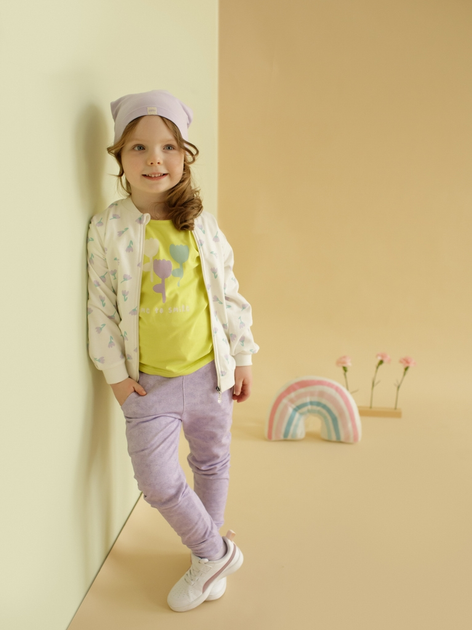 Дитяча толстовка для дівчинки Pinokio Lilian Jacket 74-76 см Екрю (5901033304842) - зображення 3