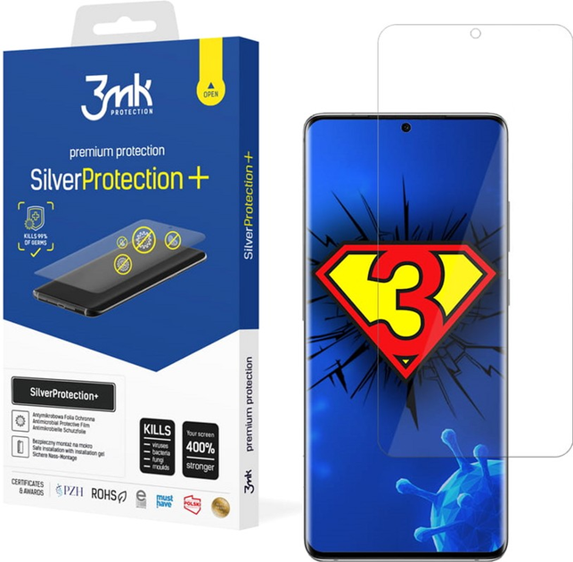 Захисна плівка 3MK SilverProtection+ для Samsung Galaxy S20 Plus антибактеріальна (5903108302647) - зображення 1