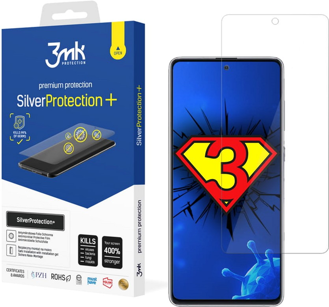 Захисна плівка 3MK SilverProtection+ для Samsung Galaxy Note 10 Lite антибактеріальна (5903108302920) - зображення 1