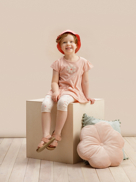 Tunika dziecięca dla dziewczynki Pinokio Summer Garden Tunic Shortsleeve 86 cm Różowa (5901033302381) - obraz 2