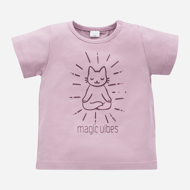 Koszulka dziecięca dla dziewczynki Pinokio Magic Vibes 98 cm Różowa (5901033296970) - obraz 1