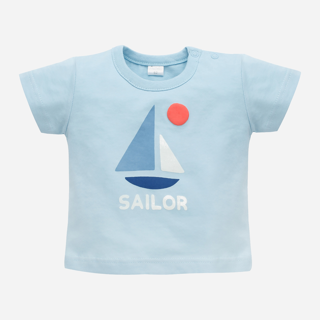 Koszulka chłopięca Pinokio Sailor 80 cm Błekitna (5901033304330) - obraz 1