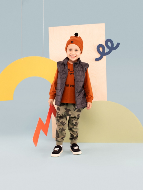 Дитяча футболка з довгими рукавами для хлопчика Pinokio Olivier 116 см Brown (5901033297830) - зображення 2