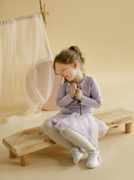 Дитяча футболка з довгими рукавами для дівчинки Pinokio Lilian Blouse 98 см Фіолетова (5901033305191) - зображення 2