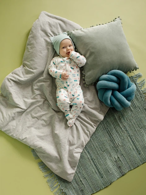 Дитячий чоловічок для хлопчика Pinokio Orange Flip Overall 74-76 см Екрю (5901033308215) - зображення 3