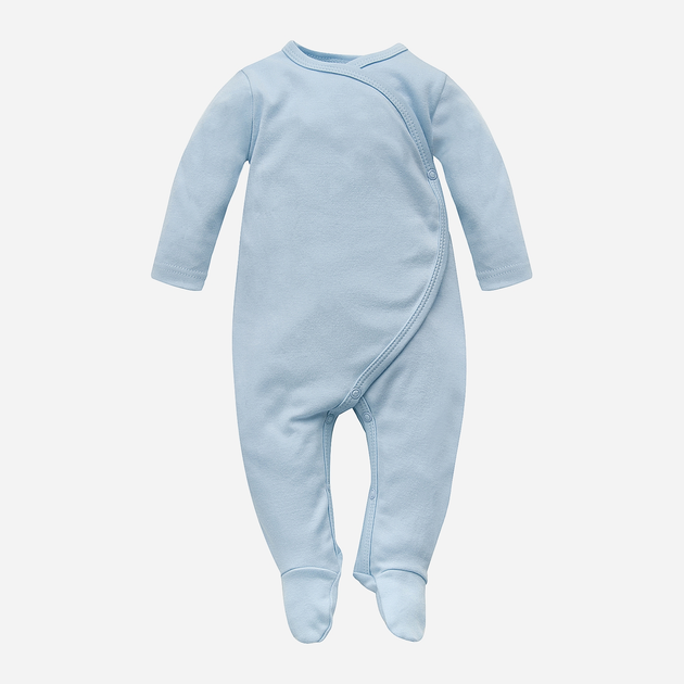 Pajacyk Pinokio Lovely Day Babyblue Wrapped Overall LS 62 cm Blue (5901033311543) - obraz 1