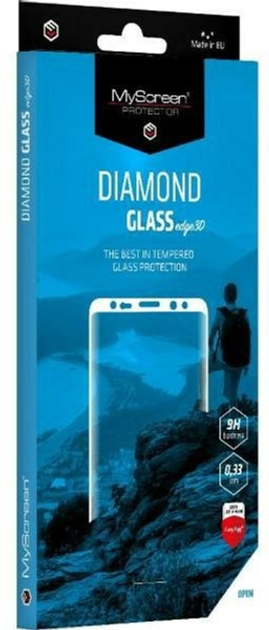 Szkło ochronne MyScreen Diamond Edge 3D do Samsung Galaxy S22 Ultra czarny (5904433204972) - obraz 1