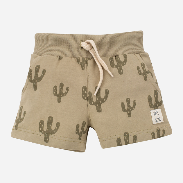 Шорти дитячі Pinokio Free Soul Shorts 74-76 см Green Print (5901033285622) - зображення 1