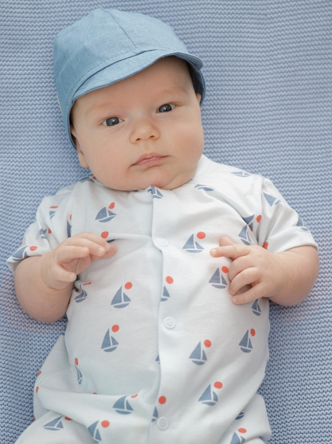 Rampers niemowlęcy dla chłopca Pinokio Sailor Romper Buttoned 56 cm Błękitny (5901033303494) - obraz 3