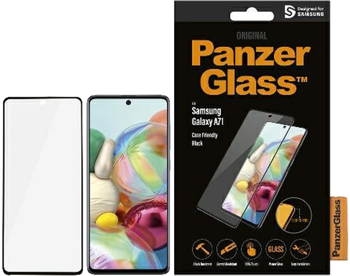 Szkło hartowane Panzer Glass Pro E2E Regular Case Friendly do Samsung Galaxy A71 Black (5711724872129) - obraz 1