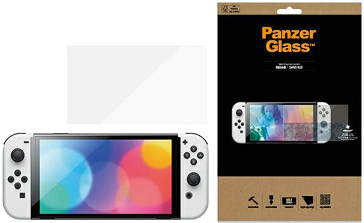 Szkło hartowane Panzer Glass Standard Antibacterial do Nintendo Switch OLED (5711724067907) - obraz 1